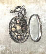 Load image into Gallery viewer, Rare Austro Hungarian Garnet Pearl Locket