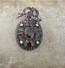 Load image into Gallery viewer, Rare Austro Hungarian Garnet Pearl Locket