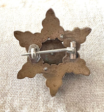 Load image into Gallery viewer, Victorian Bohemian Garnet Victorian Star Pin Brooch