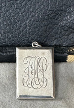 Load image into Gallery viewer, Sterling Silver Art Deco Locket Monogram FAP