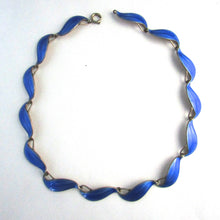 Load image into Gallery viewer, Finn Jensen Norway Cobalt Enamel Choker Necklace