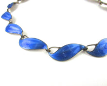 Load image into Gallery viewer, Finn Jensen Norway Cobalt Enamel Choker Necklace