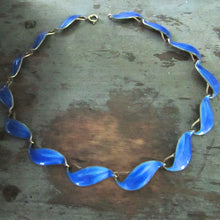 Load image into Gallery viewer, Finn Jensen Norway Cobalt Enamel Choker Necklace