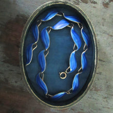 Load image into Gallery viewer, Finn Jensen Norway Cobalt Enamel Choker Necklace
