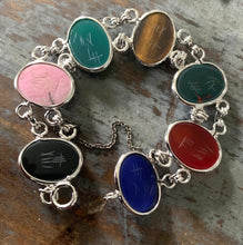 Load image into Gallery viewer, Vintage Sterling Silver Scarab Bracelet