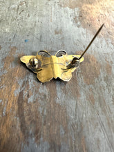 Load image into Gallery viewer, Hroar Prydz Enamel Sterling Silver Butterfly Pin Brooch