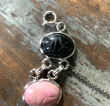 Load image into Gallery viewer, Vintage Sterling Silver Scarab Bracelet