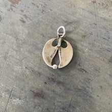 Load image into Gallery viewer, Sterling Silver Enamel Pierced Scarab Charm Germany