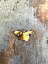 Load image into Gallery viewer, Hroar Prydz Enamel Sterling Silver Butterfly Pin Brooch