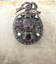 Load image into Gallery viewer, Rare Austro Hungarian Garnet Pearl Locket
