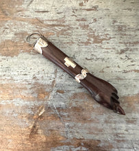 Load image into Gallery viewer, Rare Rosewood &amp; Silver Vintage 3” Figa Hand
