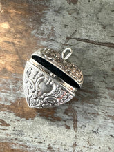 Load image into Gallery viewer, Victorian Style Repousse Heart Locket Wedding Box Pendant
