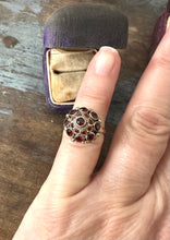 Load image into Gallery viewer, Antique 10k Gold Garnet Princess Ring
