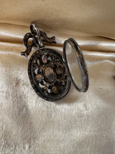 Load image into Gallery viewer, Rare Austro Hungarian Garnet Pearl Locket
