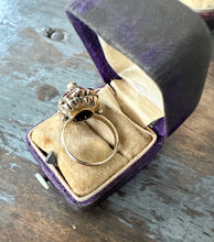 Load image into Gallery viewer, Antique 10k Gold Garnet Princess Ring
