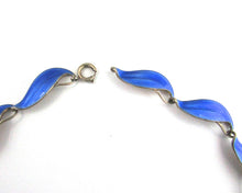 Load image into Gallery viewer, Finn Jensen Norway Cobalt Enamel Choker Necklace
