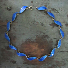 Load image into Gallery viewer, Finn Jensen Norway Cobalt Enamel Choker Necklace
