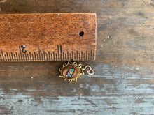 Load image into Gallery viewer, Victorian Micro Mosaic Goldstone Charm
