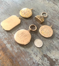 Load image into Gallery viewer, Edwardian Gold Filled CS Monogrammed Locket Pendant
