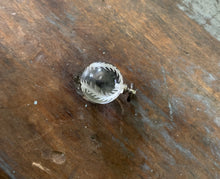 Load image into Gallery viewer, Art Deco Pools of Light Rock Crystal Etched Orb Charm
