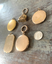 Load image into Gallery viewer, Edwardian Gold Filled CS Monogrammed Locket Pendant
