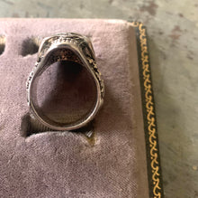 Load image into Gallery viewer, Sterling Silver Skull Ring  G&amp;S Ring Skeleton Hands
