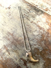 Load image into Gallery viewer, Vintage Tigers Claw Pendant Sterling Silver Chain
