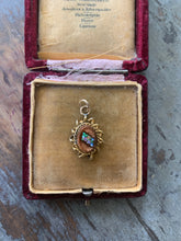 Load image into Gallery viewer, Victorian Micro Mosaic Goldstone Charm
