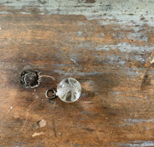 Load image into Gallery viewer, Art Deco Pools of Light Rock Crystal Etched Orb Charm
