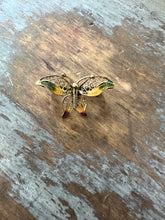 Load image into Gallery viewer, Vintage 800 Silver Enamel Filigree Butterfly Pin Brooch
