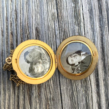 Load image into Gallery viewer, Edwardian Gold Filled Floral Locket Necklace
