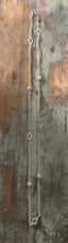 Load image into Gallery viewer, Vintage 835 Silver Curb Chain Station Necklace
