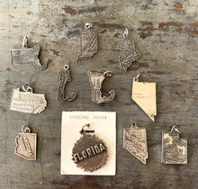 Load image into Gallery viewer, Sterling Silver US State Travel Charms Lot
