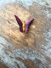 Load image into Gallery viewer, Vintage Mother Of Pearl Ocean Treasures Butterfly Pins Set 3
