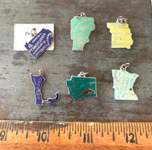 Load image into Gallery viewer, Vintage Enamel State Charm Missouri Sterling
