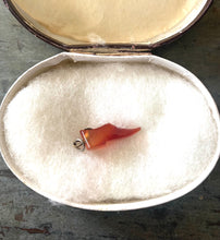 Load image into Gallery viewer, Rare Victorian Carnelian Agate Shoe Charm
