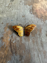Load image into Gallery viewer, Hroar Prydz Enamel Sterling Silver Butterfly Pin Brooch
