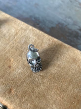 Load image into Gallery viewer, Silver Skull Charm Memento Mori
