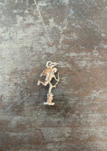 Load image into Gallery viewer, Vintage Sterling Silver Cherub Charm on Plinth Putti Cupid Arrow
