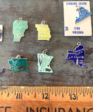 Load image into Gallery viewer, Vintage Enamel State Charm Missouri Sterling
