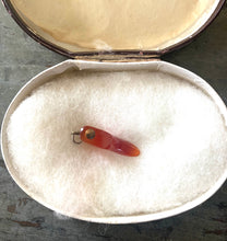 Load image into Gallery viewer, Rare Victorian Carnelian Agate Shoe Charm
