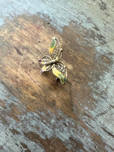 Load image into Gallery viewer, Vintage 800 Silver Enamel Filigree Butterfly Pin Brooch
