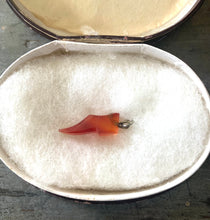 Load image into Gallery viewer, Rare Victorian Carnelian Agate Shoe Charm
