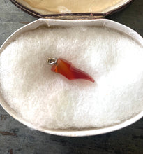 Load image into Gallery viewer, Rare Victorian Carnelian Agate Shoe Charm
